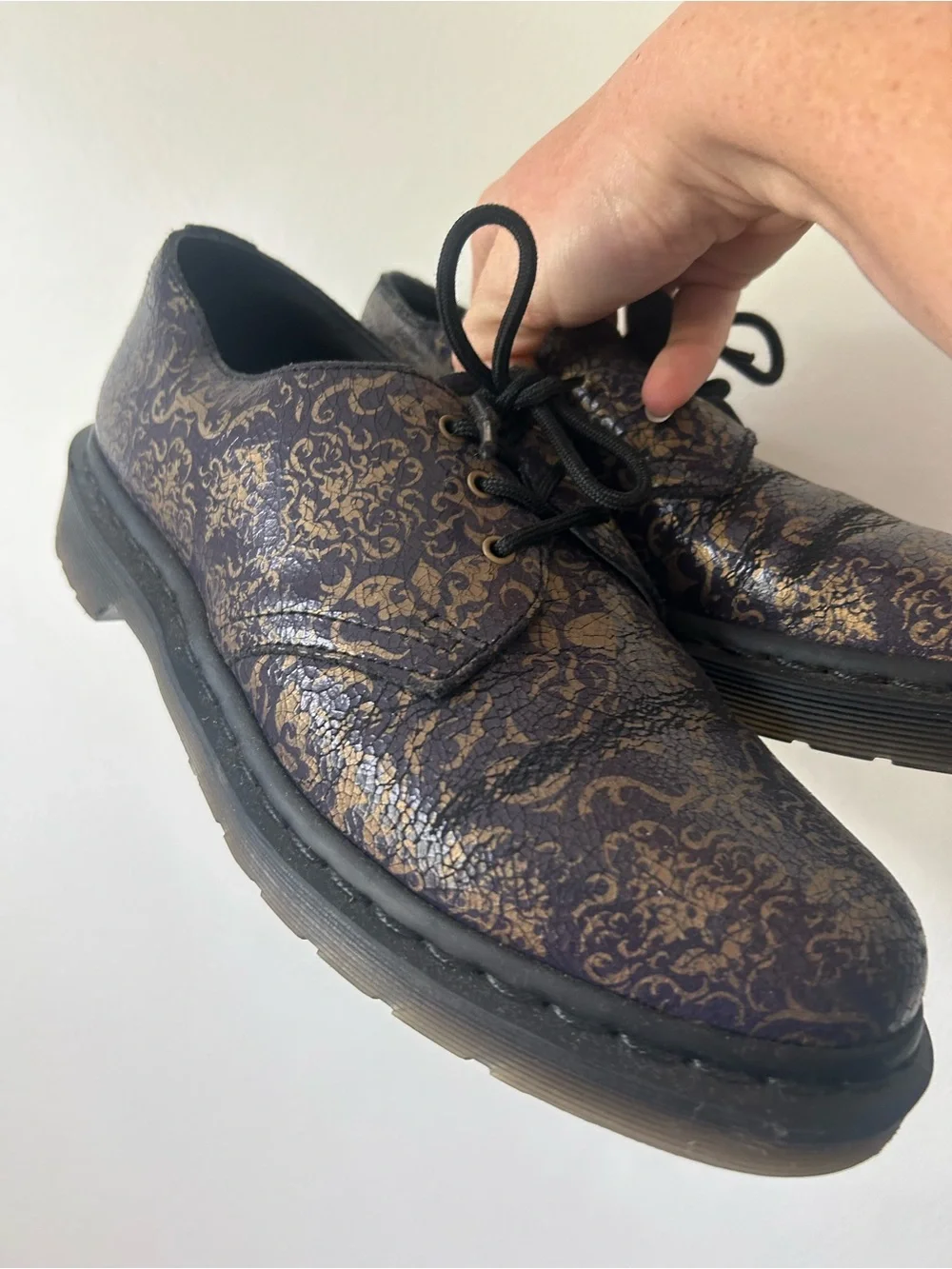 Dr. Marten Oxford Patterned Lace-Up Dress Shoe